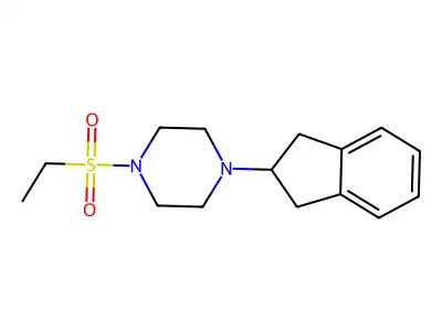1-(2,3-dihydro-1H-inden-2-yl)-4-(ethylsulfonyl)piperazine structure
