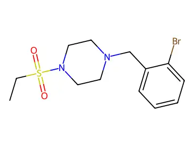 1-(2-Bromobenzyl)-4-(ethylsulfonyl)piperazine structure