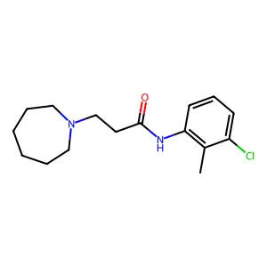 3-(azepan-1-yl)-N-(3-chloro-2-methylphenyl)propanamide structure