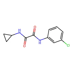 N-(3-chlorophenyl)-N'-cyclopropylethanediamide structure