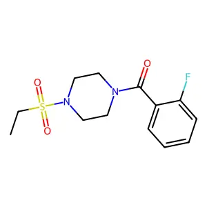 (4-Ethylsulfonylpiperazin-1-yl)-(2-fluorophenyl)methanone structure
