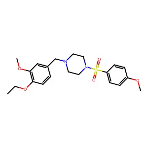 1-(4-Ethoxy-3-methoxybenzyl)-4-[(4-methoxyphenyl)sulfonyl]piperazine structure