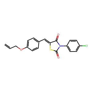 5-[4-(Allyloxy)benzylidene]-3-(4-chlorophenyl)-1,3-thiazolidine-2,4-dione structure