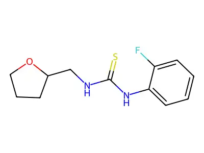 1-(2-Fluorophenyl)-3-(oxolan-2-ylmethyl)thiourea structure