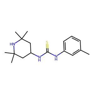 1-(3-Methylphenyl)-3-(2,2,6,6-tetramethylpiperidin-4-yl)thiourea structure