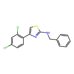 N-benzyl-4-(2,4-dichlorophenyl)-1,3-thiazol-2-amine structure
