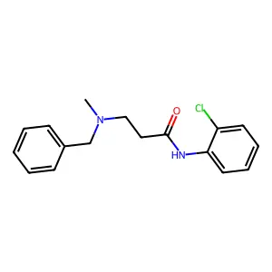 3-[benzyl(methyl)amino]-N-(2-chlorophenyl)propanamide structure