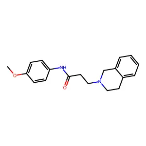 3-(3,4-dihydroisoquinolin-2(1H)-yl)-N-(4-methoxyphenyl)propanamide structure