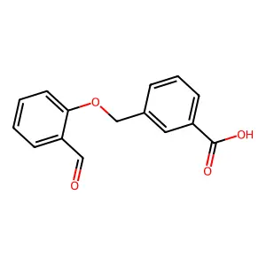 3-[(2-formylphenoxy)methyl]benzoic Acid structure
