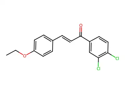 1-(3,4-Dichlorophenyl)-3-(4-ethoxyphenyl)prop-2-en-1-one structure
