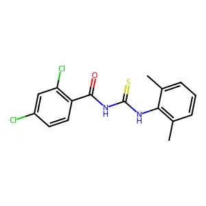 2,4-dichloro-N-[(2,6-dimethylphenyl)carbamothioyl]benzamide structure