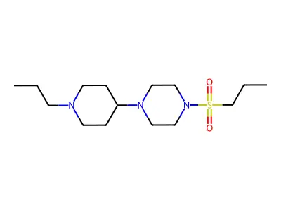 1-(1-Propylpiperidin-4-yl)-4-propylsulfonylpiperazine structure