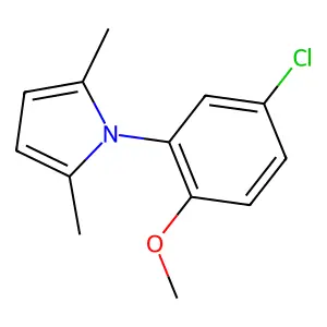 1-(5-Chloro-2-methoxyphenyl)-2,5-dimethylpyrrole structure