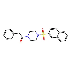 1-(4-Naphthalen-2-ylsulfonylpiperazin-1-yl)-2-phenylethanone structure