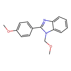 1-(Methoxymethyl)-2-(4-methoxyphenyl)benzimidazole structure