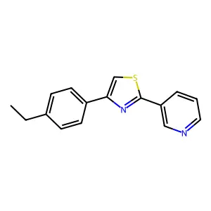 4-(4-Ethylphenyl)-2-pyridin-3-yl-1,3-thiazole structure