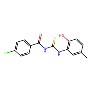 4-chloro-N-[(2-hydroxy-5-methylphenyl)carbamothioyl]benzamide structure