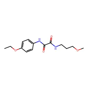 N'-(4-ethoxyphenyl)-N-(3-methoxypropyl)oxamide structure
