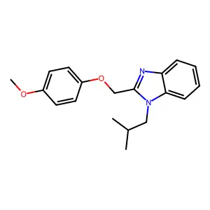 1-Isobutyl-2-(4-methoxy-phenoxymethyl)-1H-benzoimidazole structure