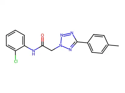 N-(2-chlorophenyl)-2-[5-(4-methylphenyl)tetrazol-2-yl]acetamide structure