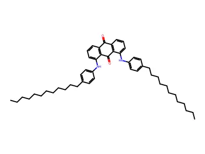 1,8-Bis(4-dodecylanilino)anthracene-9,10-dione structure