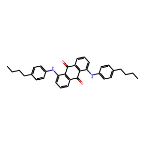 9,10-Anthracenedione, 1,5-bis((4-butylphenyl)amino)- structure