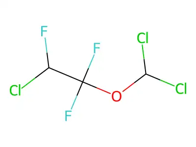 2-Chloro-1-(dichloromethoxy)-1,1,2-trifluoroethane structure
