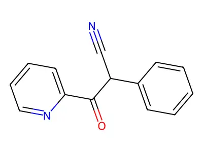 3-Oxo-2-phenyl-3-pyridin-2-ylpropanenitrile structure