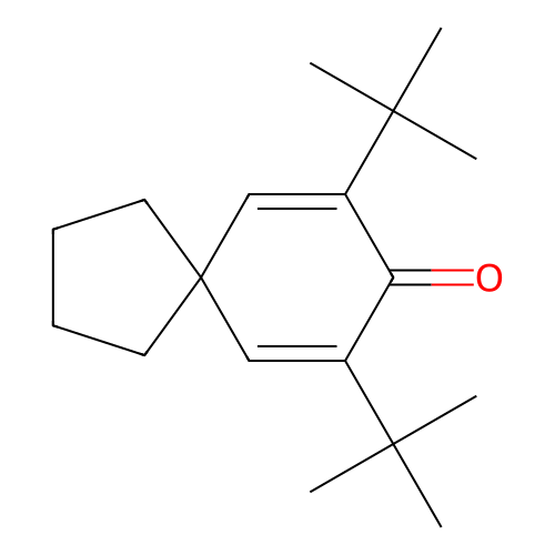 7,9-Di-tert-butylspiro[4.5]deca-6,9-dien-8-one structure