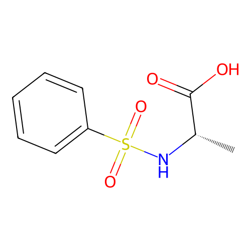 (S)-2-(phenylsulfonamido)propanoic acid structure