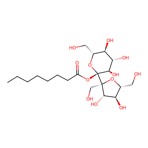 Sucrose octanoate structure