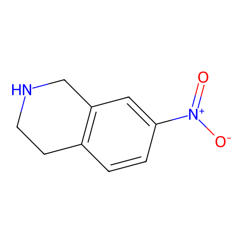 1,2,3,4-Tetrahydro-7-nitroisoquinoline structure