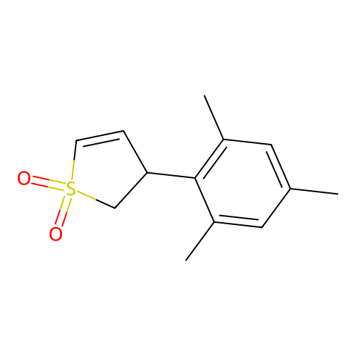 3-(2,4,6-Trimethylphenyl)-2,3-dihydrothiophene 1,1-dioxide structure