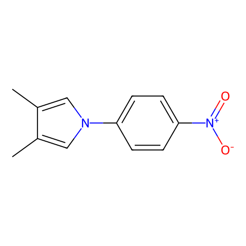 3,4-Dimethyl-1-(4-nitrophenyl)pyrrole structure