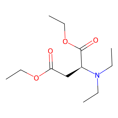 diethyl (2S)-2-(diethylamino)butanedioate structure