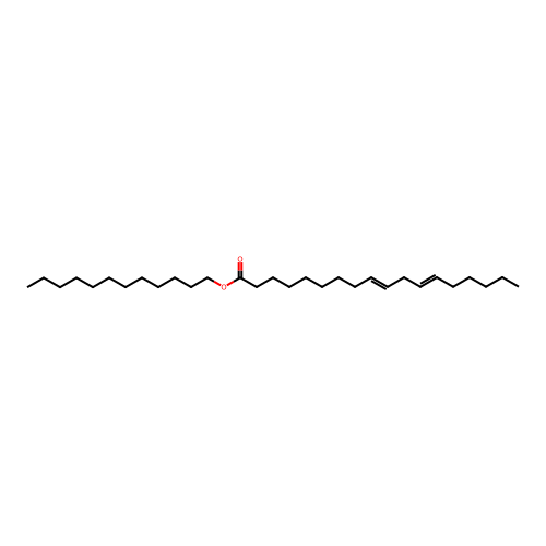 dodecyl (9E,12E)-octadeca-9,12-dienoate structure