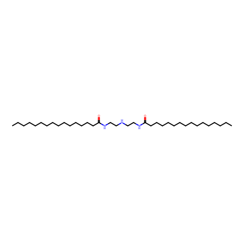 N,N'-(Iminodiethane-2,1-diyl)bishexadecan-1-amide structure