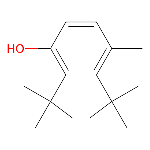 Phenol, bis(1,1-dimethylethyl)-4-methyl- structure