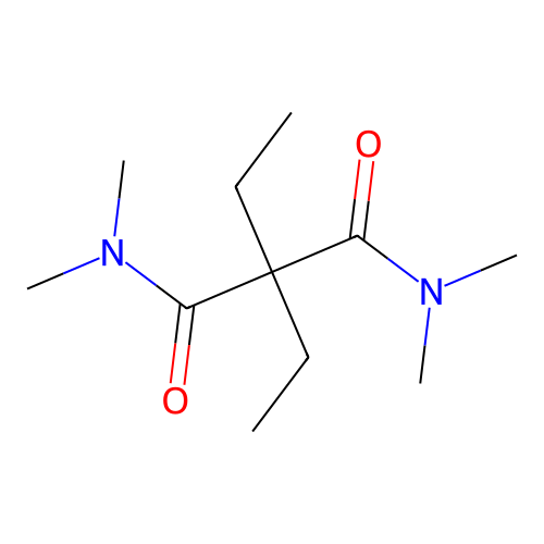Propanediamide, 2,2-diethyl-N,N,N',N'-tetramethyl- structure
