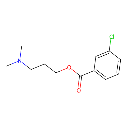 3-(Dimethylamino)propyl 3-chlorobenzoate structure