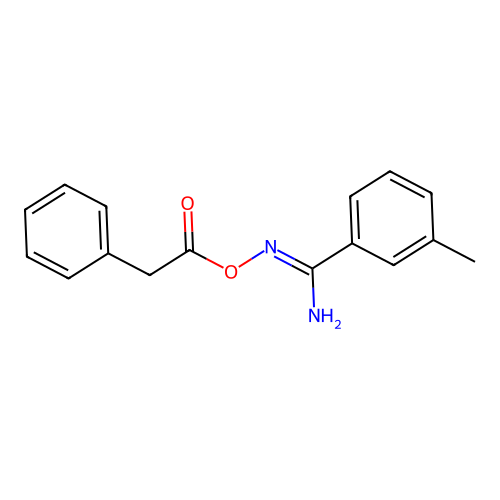 3-methyl-N'-[(phenylacetyl)oxy]benzenecarboximidamide structure