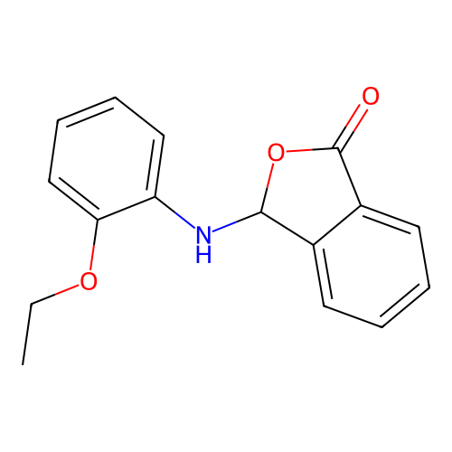 3-[(2-ethoxyphenyl)amino]-2-benzofuran-1(3H)-one structure