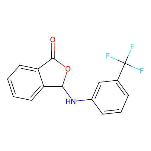 3-{[3-(trifluoromethyl)phenyl]amino}-2-benzofuran-1(3H)-one structure