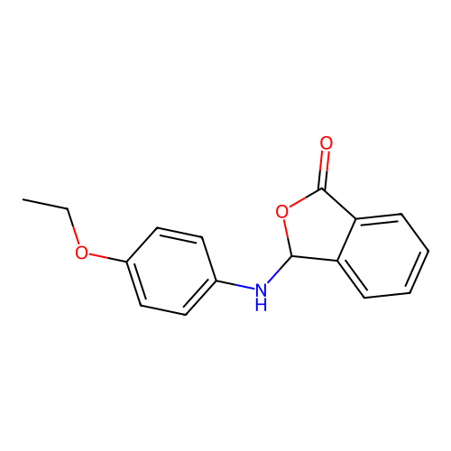 3-[(4-ethoxyphenyl)amino]-2-benzofuran-1(3H)-one structure