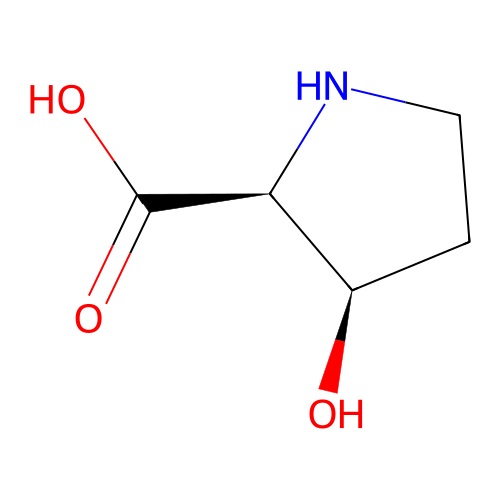 cis-3-Hydroxy-L-proline structure