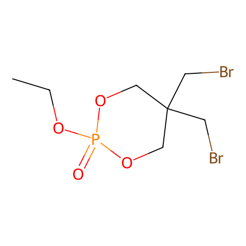 5,5-Bis(bromomethyl)-2-ethoxy-1,3,2-dioxaphosphorinane 2-oxide structure