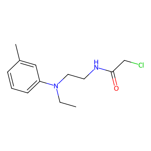 2-chloro-N-(2-(ethyl(m-tolyl)amino)ethyl)acetamide structure