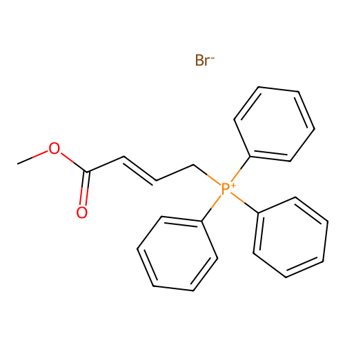 (4-Methoxy-4-oxo-2-butenyl)triphenylphosphonium bromide structure
