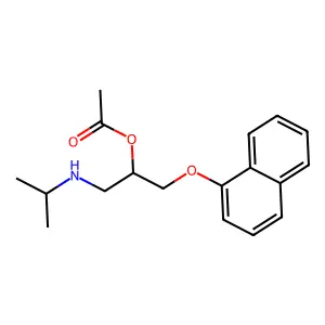 Propranolol acetate structure