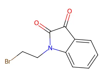 1-(2-bromoethyl)-1H-indole-2,3-dione structure